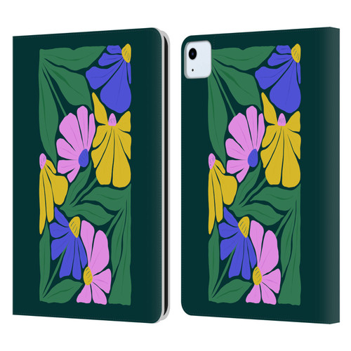 Ayeyokp Plants And Flowers Summer Foliage Flowers Matisse Leather Book Wallet Case Cover For Apple iPad Air 2020 / 2022
