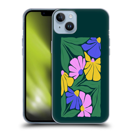 Ayeyokp Plants And Flowers Summer Foliage Flowers Matisse Soft Gel Case for Apple iPhone 14 Plus