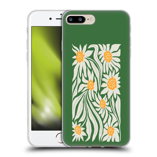 Ayeyokp Plants And Flowers Sunflowers Green Soft Gel Case for Apple iPhone 7 Plus / iPhone 8 Plus