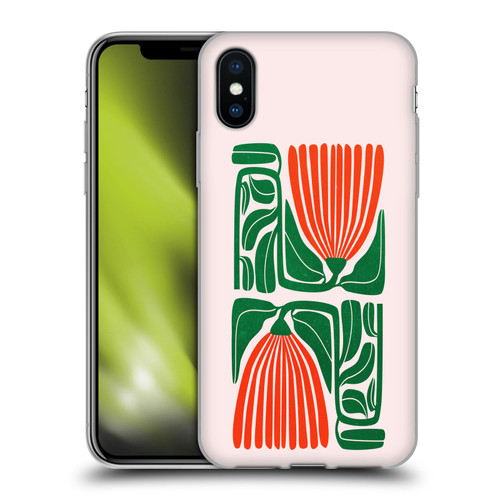 Ayeyokp Plants And Flowers Beige Les Fleurs Color Soft Gel Case for Apple iPhone X / iPhone XS