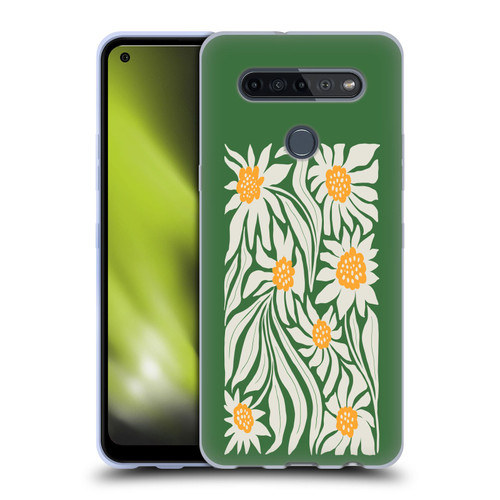 Ayeyokp Plants And Flowers Sunflowers Green Soft Gel Case for LG K51S