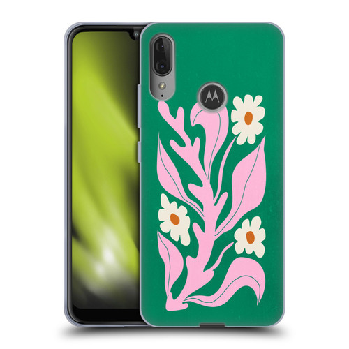 Ayeyokp Plants And Flowers Green Les Fleurs Color Soft Gel Case for Motorola Moto E6 Plus