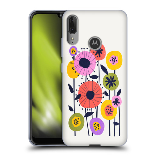 Ayeyokp Plants And Flowers Minimal Flower Market Soft Gel Case for Motorola Moto E6 Plus