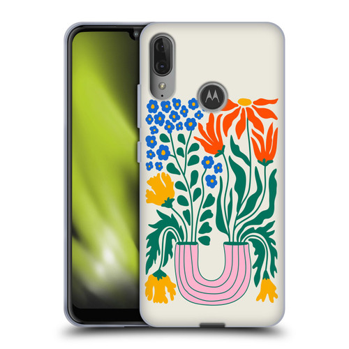 Ayeyokp Plants And Flowers Withering Flower Market Soft Gel Case for Motorola Moto E6 Plus