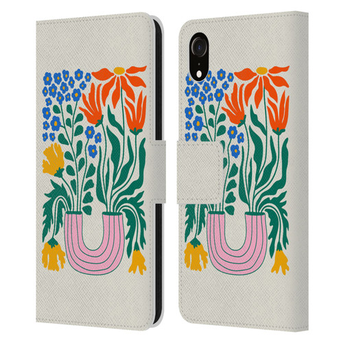 Ayeyokp Plants And Flowers Withering Flower Market Leather Book Wallet Case Cover For Apple iPhone XR