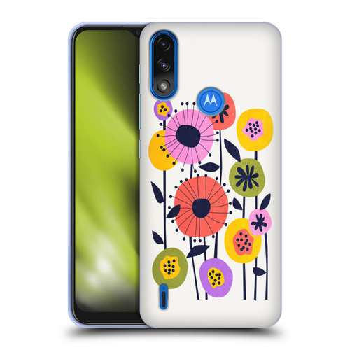 Ayeyokp Plants And Flowers Minimal Flower Market Soft Gel Case for Motorola Moto E7 Power / Moto E7i Power