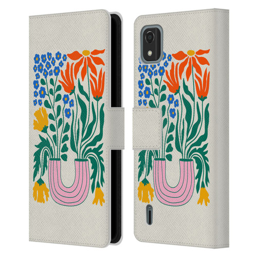 Ayeyokp Plants And Flowers Withering Flower Market Leather Book Wallet Case Cover For Nokia C2 2nd Edition