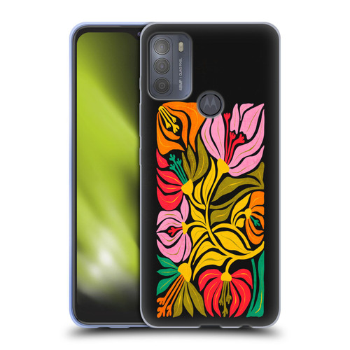 Ayeyokp Plants And Flowers Flor De Mar Flower Market Soft Gel Case for Motorola Moto G50