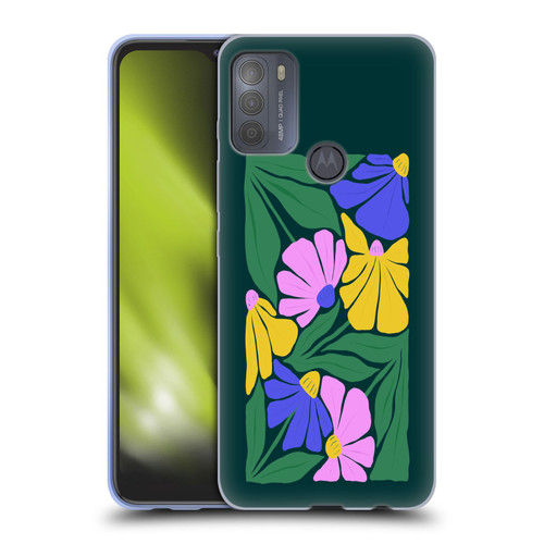 Ayeyokp Plants And Flowers Summer Foliage Flowers Matisse Soft Gel Case for Motorola Moto G50