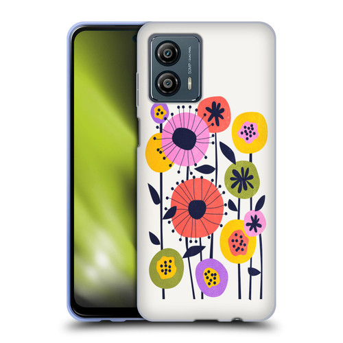 Ayeyokp Plants And Flowers Minimal Flower Market Soft Gel Case for Motorola Moto G53 5G