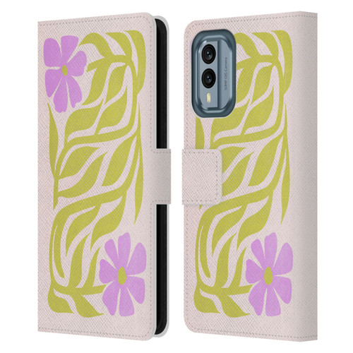 Ayeyokp Plants And Flowers Flower Market Les Fleurs Color Leather Book Wallet Case Cover For Nokia X30