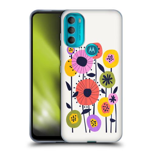 Ayeyokp Plants And Flowers Minimal Flower Market Soft Gel Case for Motorola Moto G71 5G