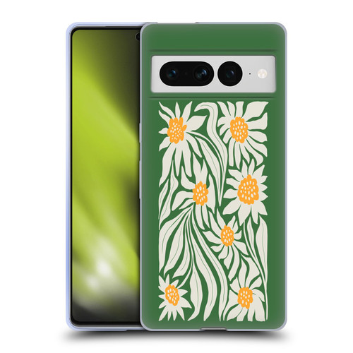 Ayeyokp Plants And Flowers Sunflowers Green Soft Gel Case for Google Pixel 7 Pro