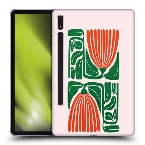 Ayeyokp Plants And Flowers Beige Les Fleurs Color Soft Gel Case for Samsung Galaxy Tab S8