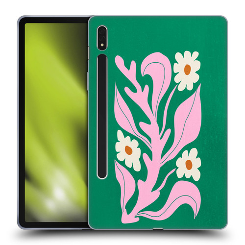 Ayeyokp Plants And Flowers Green Les Fleurs Color Soft Gel Case for Samsung Galaxy Tab S8