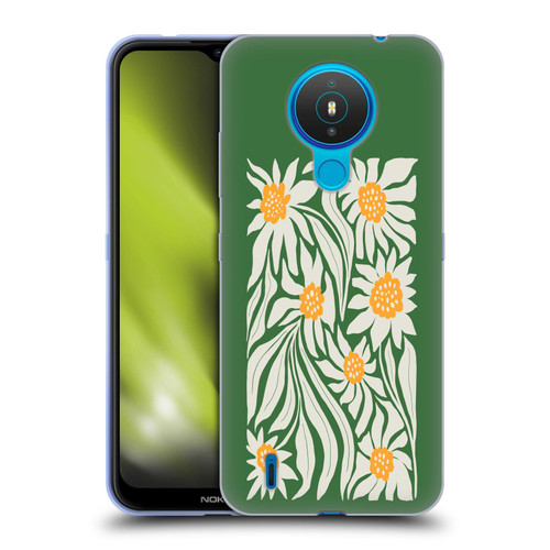 Ayeyokp Plants And Flowers Sunflowers Green Soft Gel Case for Nokia 1.4