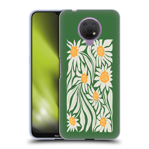 Ayeyokp Plants And Flowers Sunflowers Green Soft Gel Case for Nokia G10