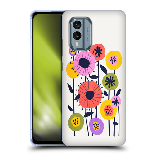 Ayeyokp Plants And Flowers Minimal Flower Market Soft Gel Case for Nokia X30