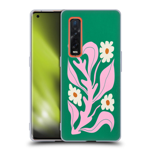 Ayeyokp Plants And Flowers Green Les Fleurs Color Soft Gel Case for OPPO Find X2 Pro 5G