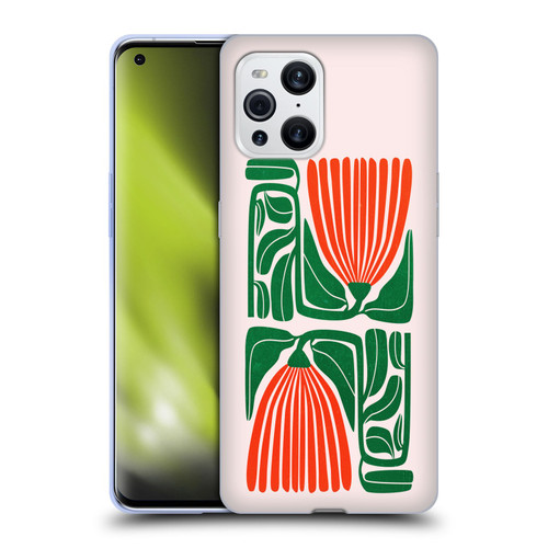 Ayeyokp Plants And Flowers Beige Les Fleurs Color Soft Gel Case for OPPO Find X3 / Pro