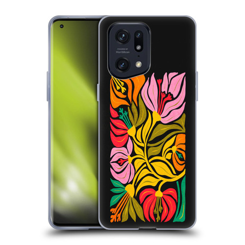 Ayeyokp Plants And Flowers Flor De Mar Flower Market Soft Gel Case for OPPO Find X5 Pro