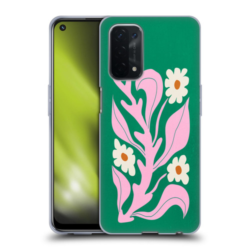 Ayeyokp Plants And Flowers Green Les Fleurs Color Soft Gel Case for OPPO A54 5G