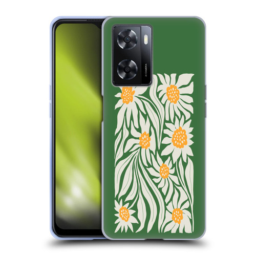 Ayeyokp Plants And Flowers Sunflowers Green Soft Gel Case for OPPO A57s