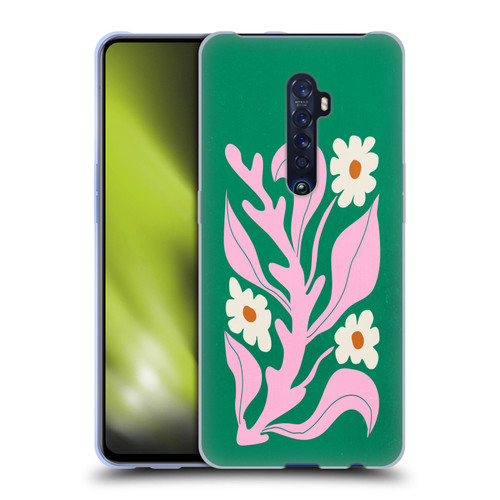 Ayeyokp Plants And Flowers Green Les Fleurs Color Soft Gel Case for OPPO Reno 2