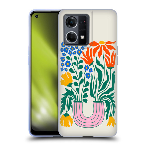 Ayeyokp Plants And Flowers Withering Flower Market Soft Gel Case for OPPO Reno8 4G