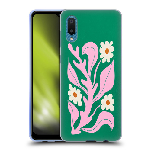 Ayeyokp Plants And Flowers Green Les Fleurs Color Soft Gel Case for Samsung Galaxy A02/M02 (2021)