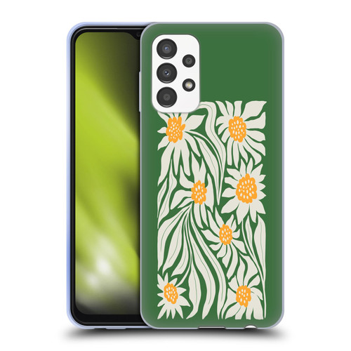 Ayeyokp Plants And Flowers Sunflowers Green Soft Gel Case for Samsung Galaxy A13 (2022)