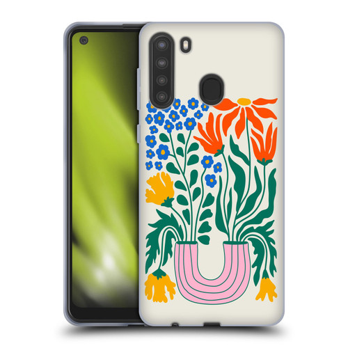 Ayeyokp Plants And Flowers Withering Flower Market Soft Gel Case for Samsung Galaxy A21 (2020)