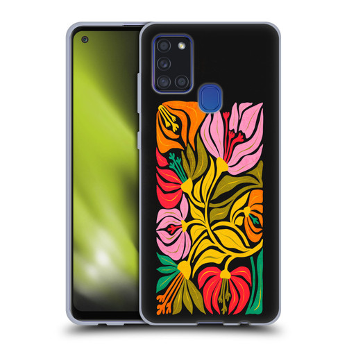 Ayeyokp Plants And Flowers Flor De Mar Flower Market Soft Gel Case for Samsung Galaxy A21s (2020)