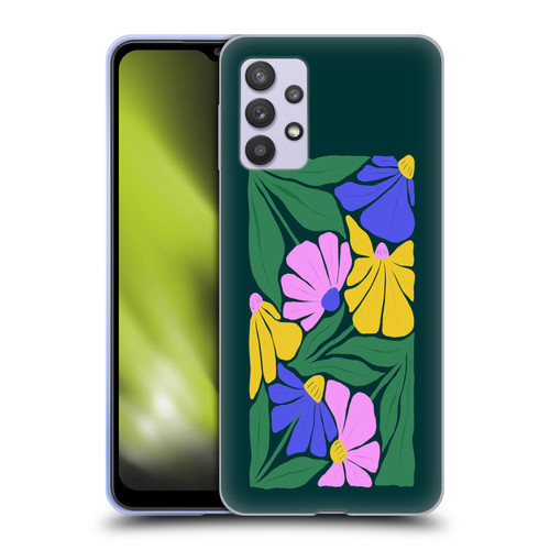 Ayeyokp Plants And Flowers Summer Foliage Flowers Matisse Soft Gel Case for Samsung Galaxy A32 5G / M32 5G (2021)