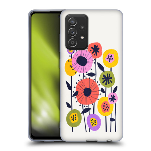 Ayeyokp Plants And Flowers Minimal Flower Market Soft Gel Case for Samsung Galaxy A52 / A52s / 5G (2021)