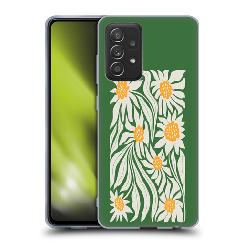 Ayeyokp Plants And Flowers Sunflowers Green Soft Gel Case for Samsung Galaxy A52 / A52s / 5G (2021)