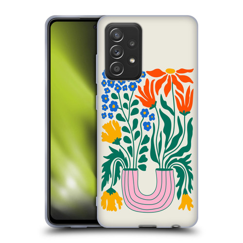 Ayeyokp Plants And Flowers Withering Flower Market Soft Gel Case for Samsung Galaxy A52 / A52s / 5G (2021)
