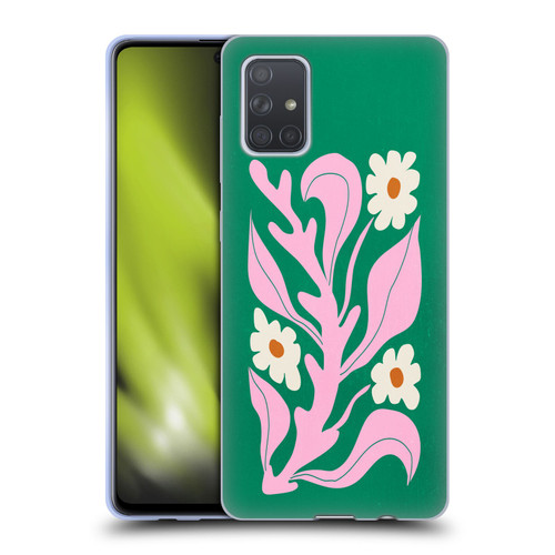 Ayeyokp Plants And Flowers Green Les Fleurs Color Soft Gel Case for Samsung Galaxy A71 (2019)