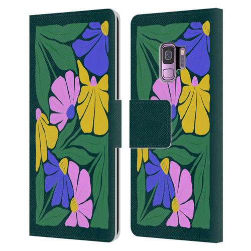 Ayeyokp Plants And Flowers Summer Foliage Flowers Matisse Leather Book Wallet Case Cover For Samsung Galaxy S9