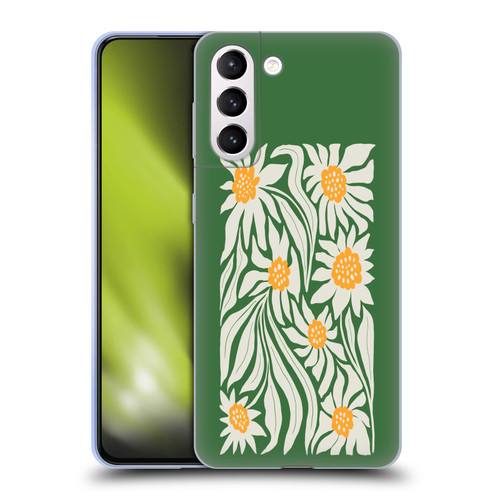 Ayeyokp Plants And Flowers Sunflowers Green Soft Gel Case for Samsung Galaxy S21+ 5G