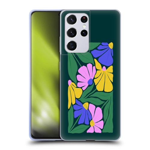 Ayeyokp Plants And Flowers Summer Foliage Flowers Matisse Soft Gel Case for Samsung Galaxy S21 Ultra 5G