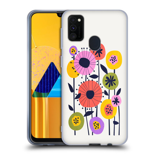 Ayeyokp Plants And Flowers Minimal Flower Market Soft Gel Case for Samsung Galaxy M30s (2019)/M21 (2020)
