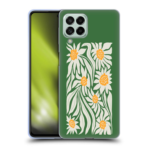 Ayeyokp Plants And Flowers Sunflowers Green Soft Gel Case for Samsung Galaxy M53 (2022)