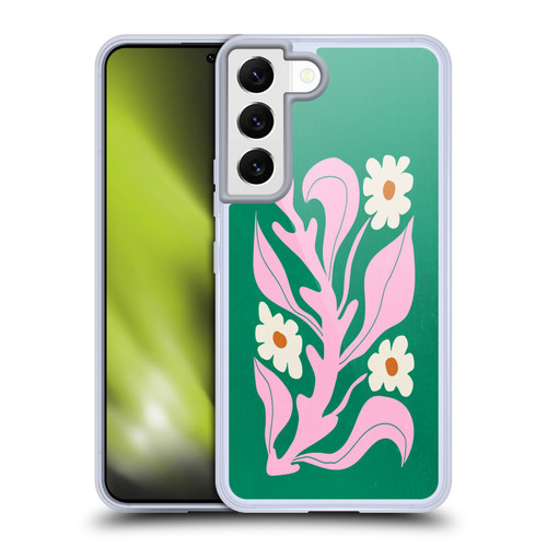 Ayeyokp Plants And Flowers Green Les Fleurs Color Soft Gel Case for Samsung Galaxy S22 5G