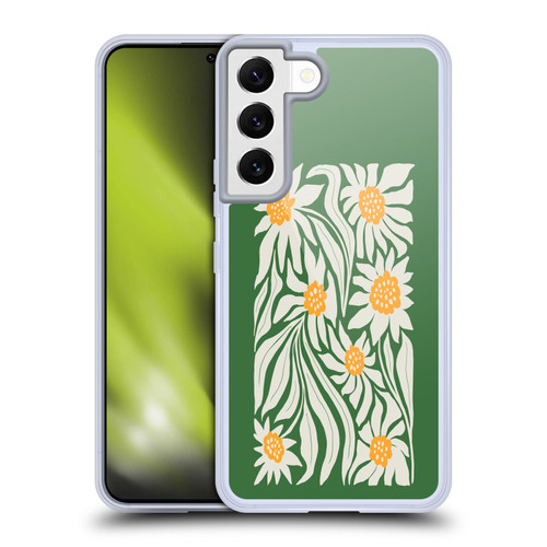 Ayeyokp Plants And Flowers Sunflowers Green Soft Gel Case for Samsung Galaxy S22 5G