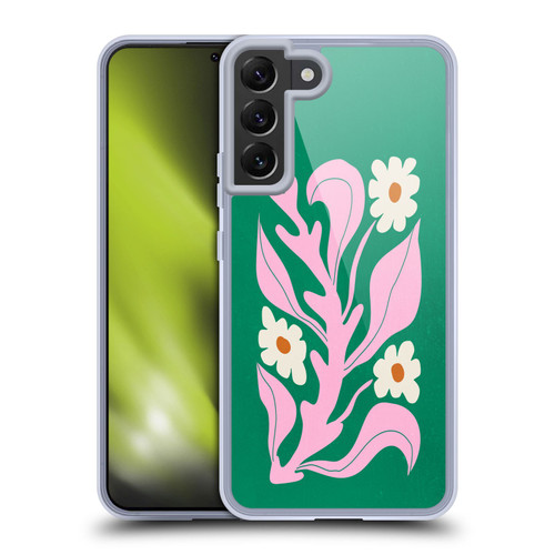 Ayeyokp Plants And Flowers Green Les Fleurs Color Soft Gel Case for Samsung Galaxy S22+ 5G