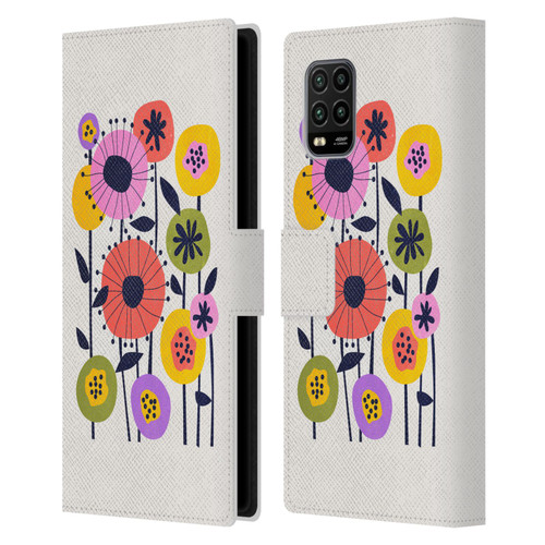 Ayeyokp Plants And Flowers Minimal Flower Market Leather Book Wallet Case Cover For Xiaomi Mi 10 Lite 5G