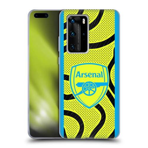 Arsenal FC 2023/24 Crest Kit Away Soft Gel Case for Huawei P40 Pro / P40 Pro Plus 5G