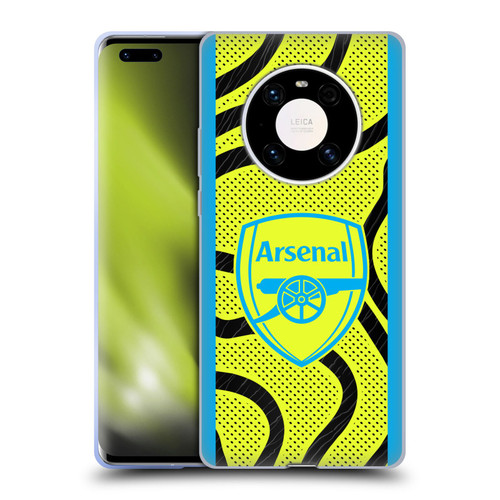 Arsenal FC 2023/24 Crest Kit Away Soft Gel Case for Huawei Mate 40 Pro 5G