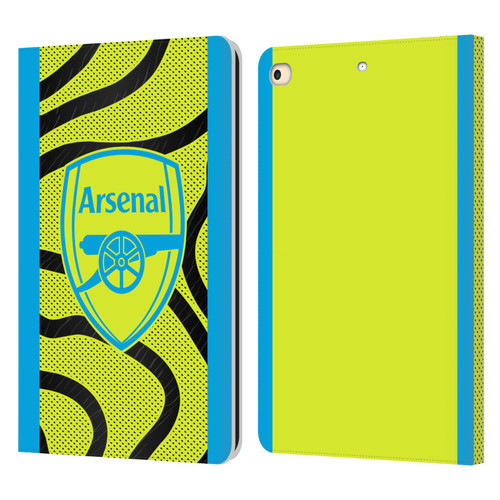 Arsenal FC 2023/24 Crest Kit Away Leather Book Wallet Case Cover For Apple iPad 9.7 2017 / iPad 9.7 2018